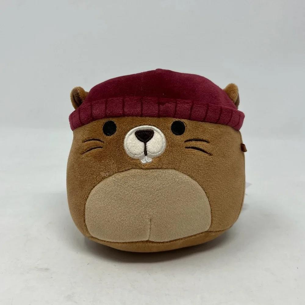 Squishmallows Chip the Beaver Wearing‎ Beanie Hat Plush Toy Stuffed Animal 5